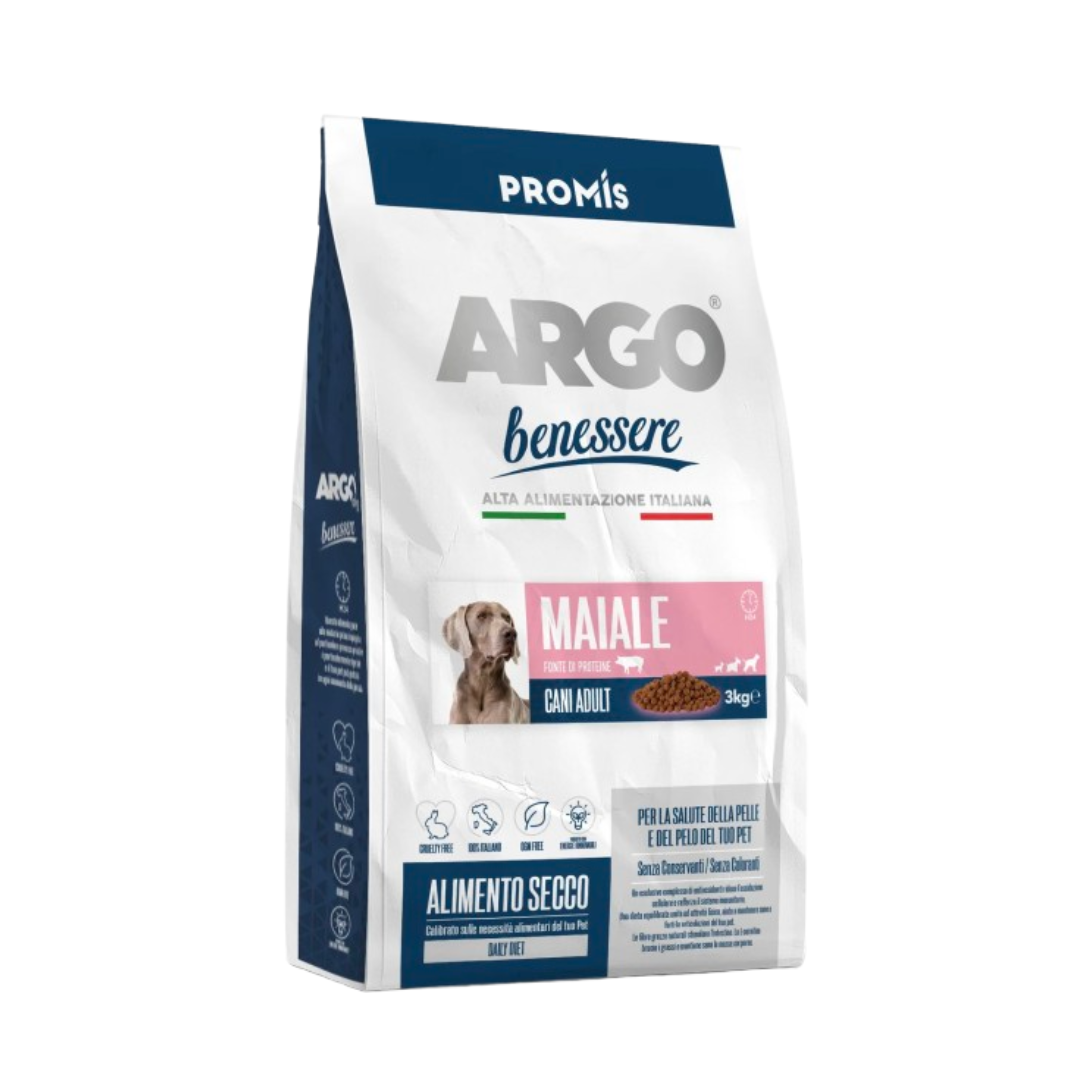 ARGO BENESSERE MAIALE 3KG - Premium Cane