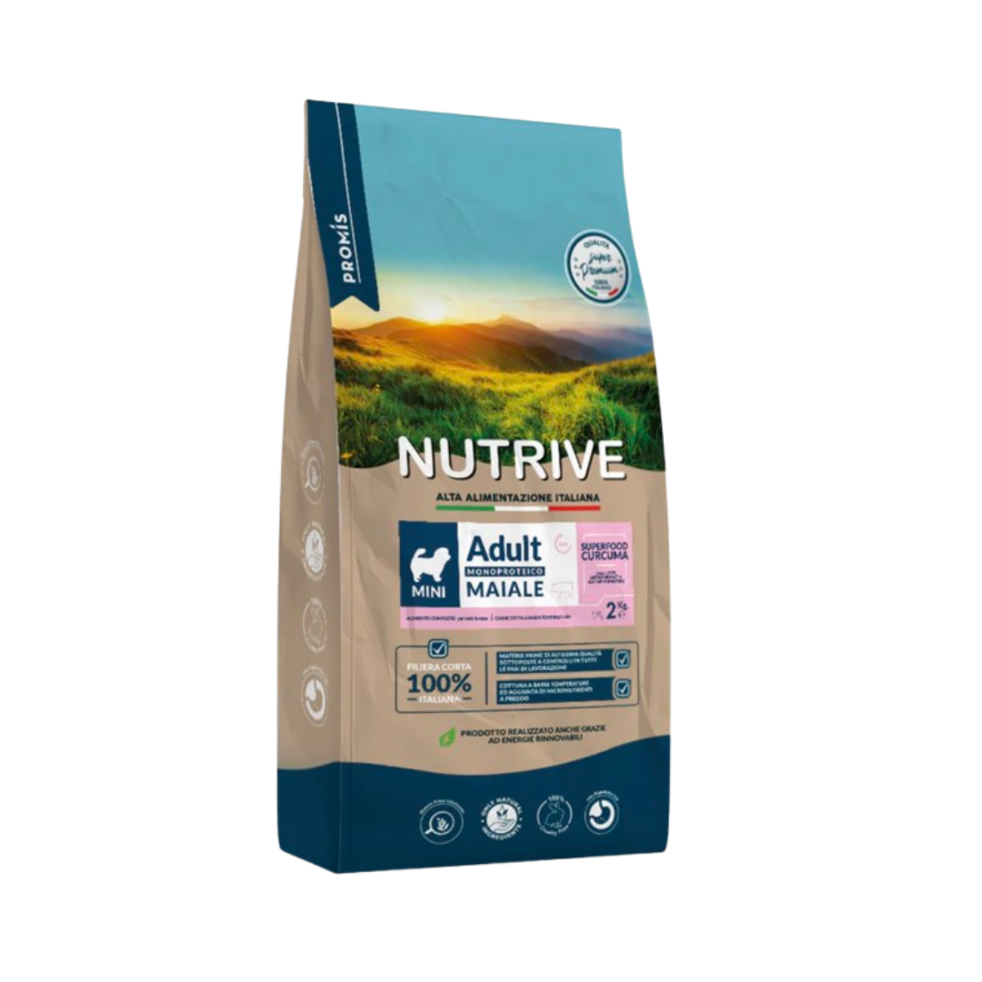 Nutrive ADULT MINI MAIALE MONOPROTEICO 2kg CANE