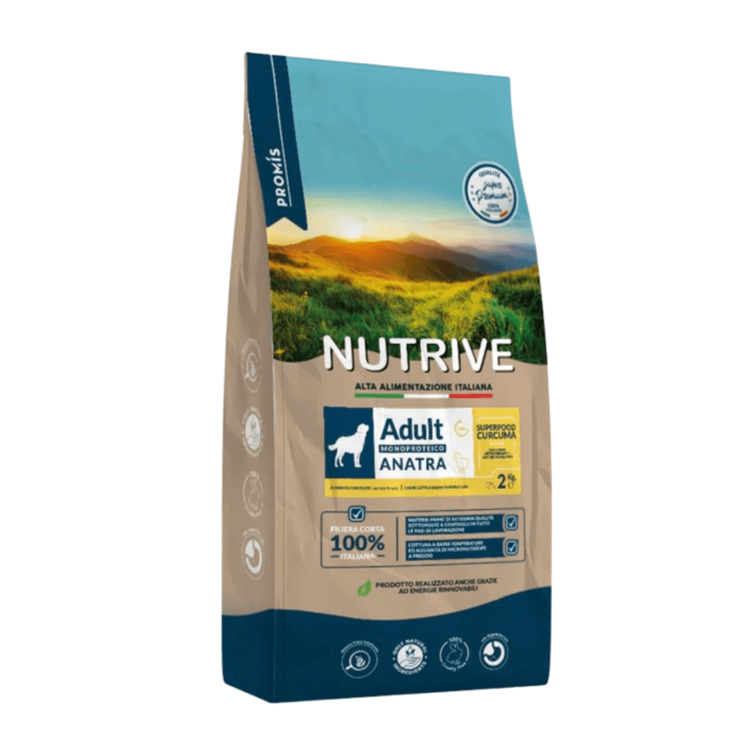 Nutrive ADULT ANATRA MONOPROTEICO 2kg CANE - Zampe in Movimento