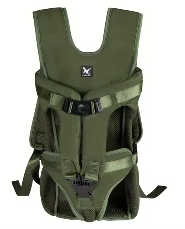 Wasserdichter Vorder-Hundeträger-Rucksack | Einstellbar und freihändig für Haustiere – ZIM™