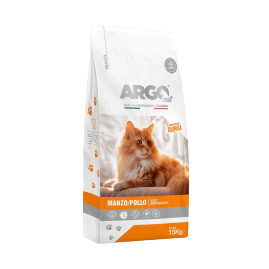 Croccantini per Gatto Adulto Manzo/Pollo 15kg - Zampe in Movimento