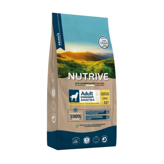Nutrive ADULT ANATRA MONOPROTEICO 12kg CANE - Zampe in Movimento