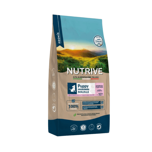 Nutrive PUPPY MAIALE MONOPROTEICO 12kg CANE - Zampe in Movimento