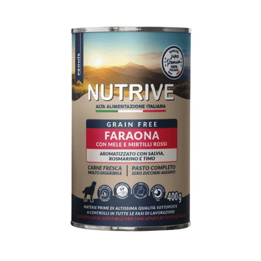 Patè per cani alla Faraona con Mele e Mirtilli rossi - Zampe in Movimento